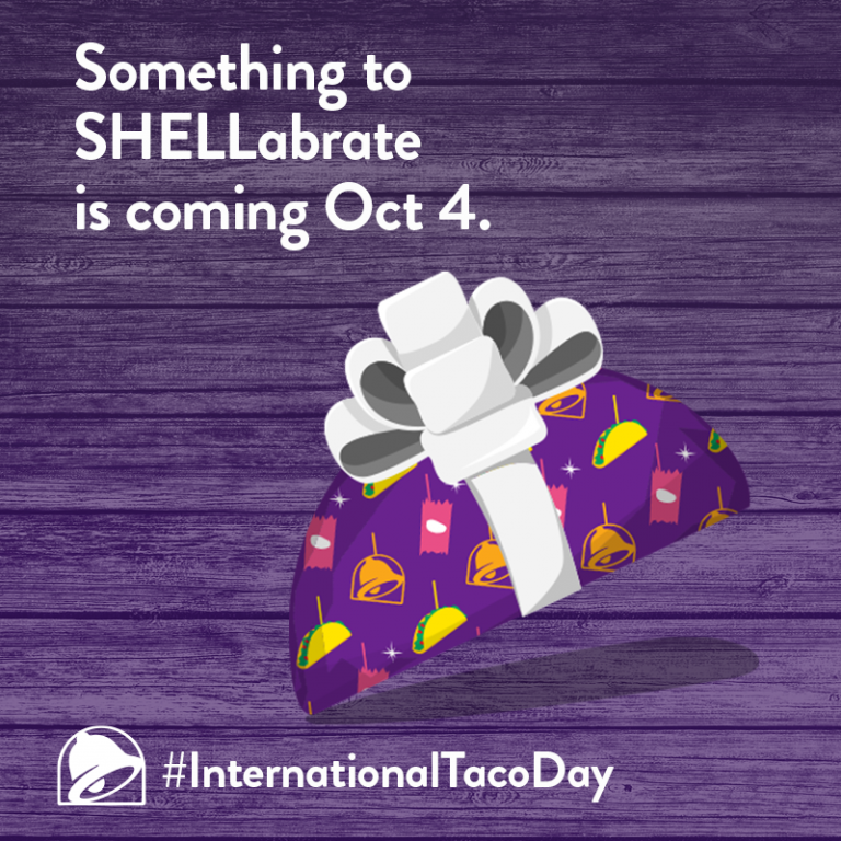 'tis the season International Taco Day is coming this Sunday! Taco Bell